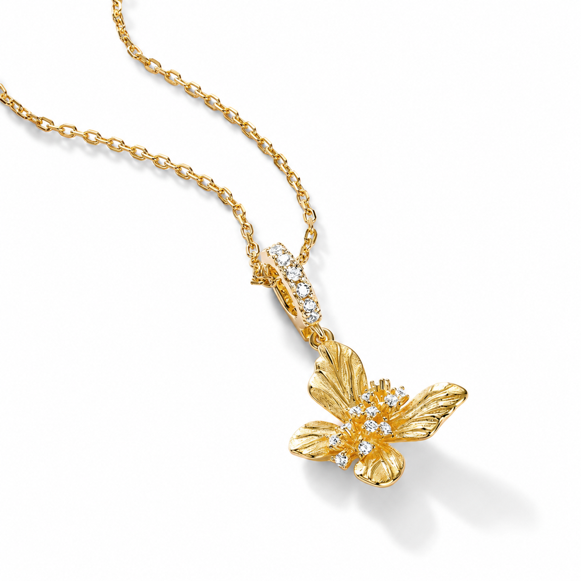 Virginia 10K Gold Butterfly Necklace