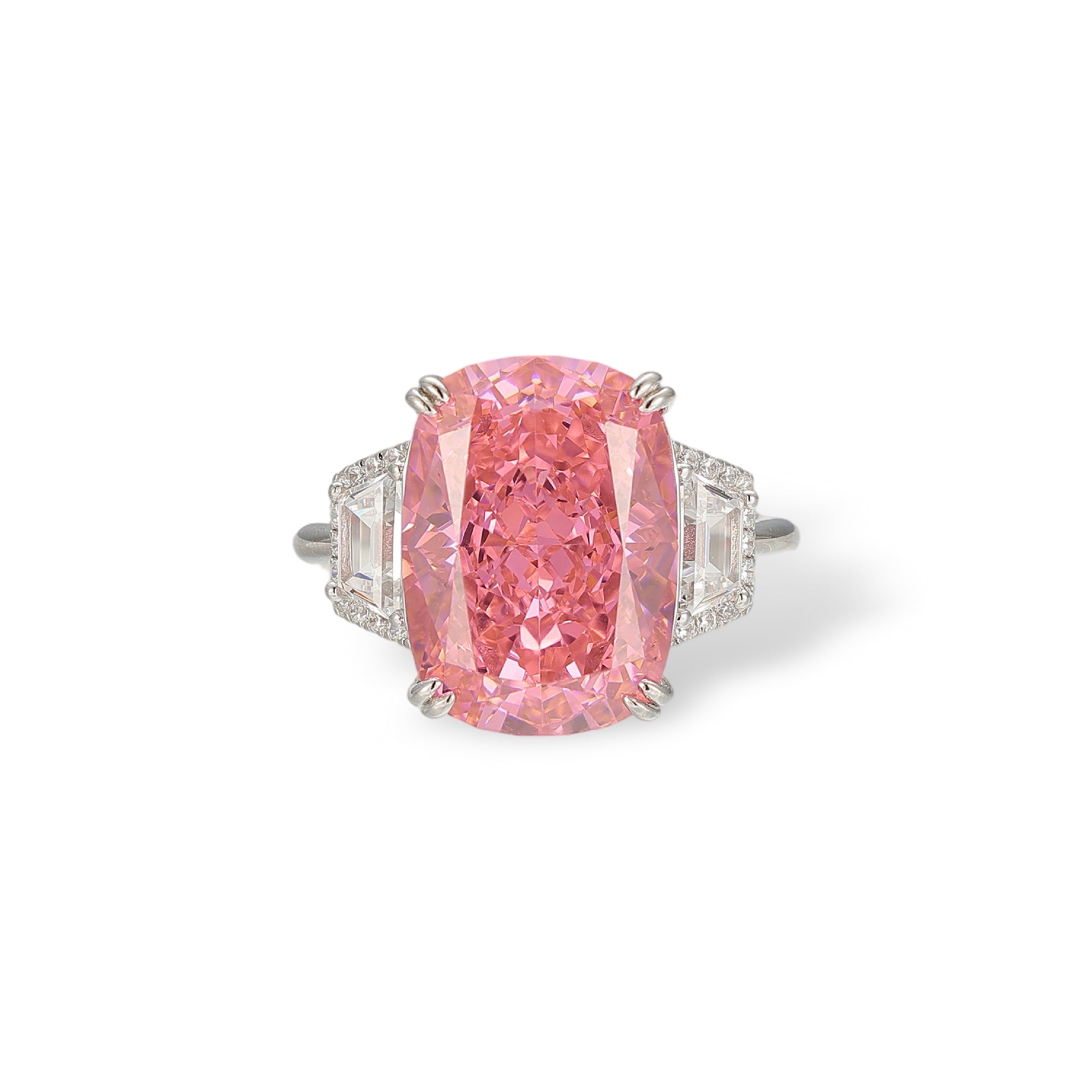 Vivian Pink Cushion Ring