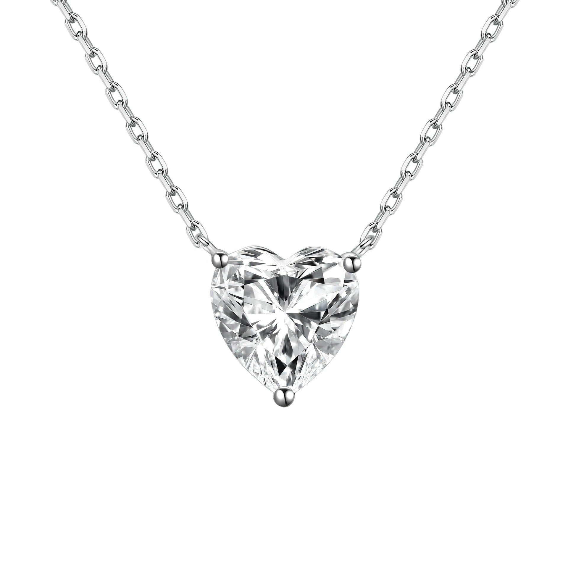 Walburga Petit White Heart Necklace
