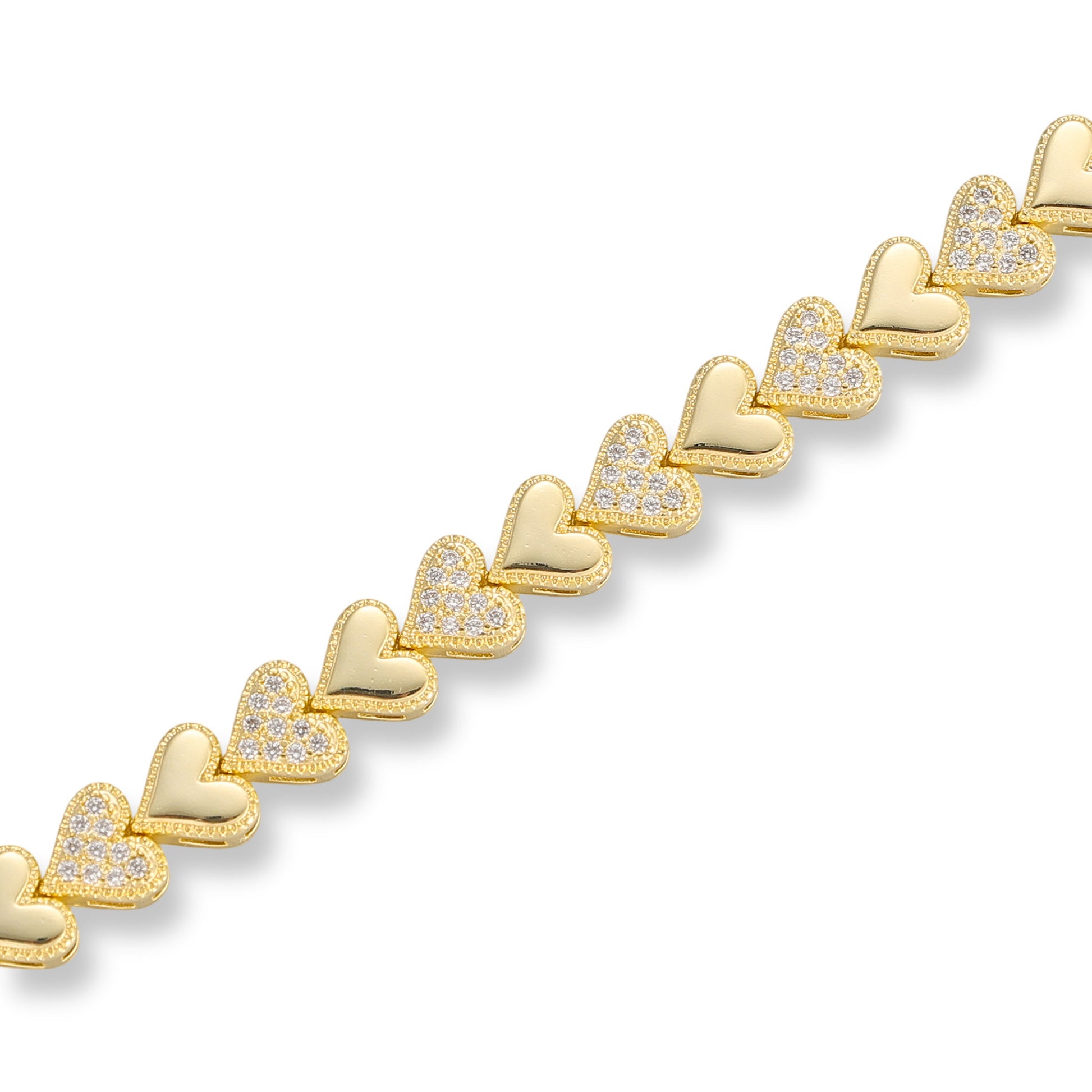 Wally 14K Gold Heart Bracelet