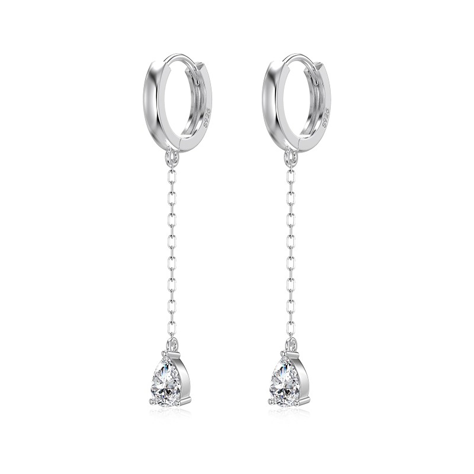 Werdhild 18K Gold Teardrop Drop Earrings