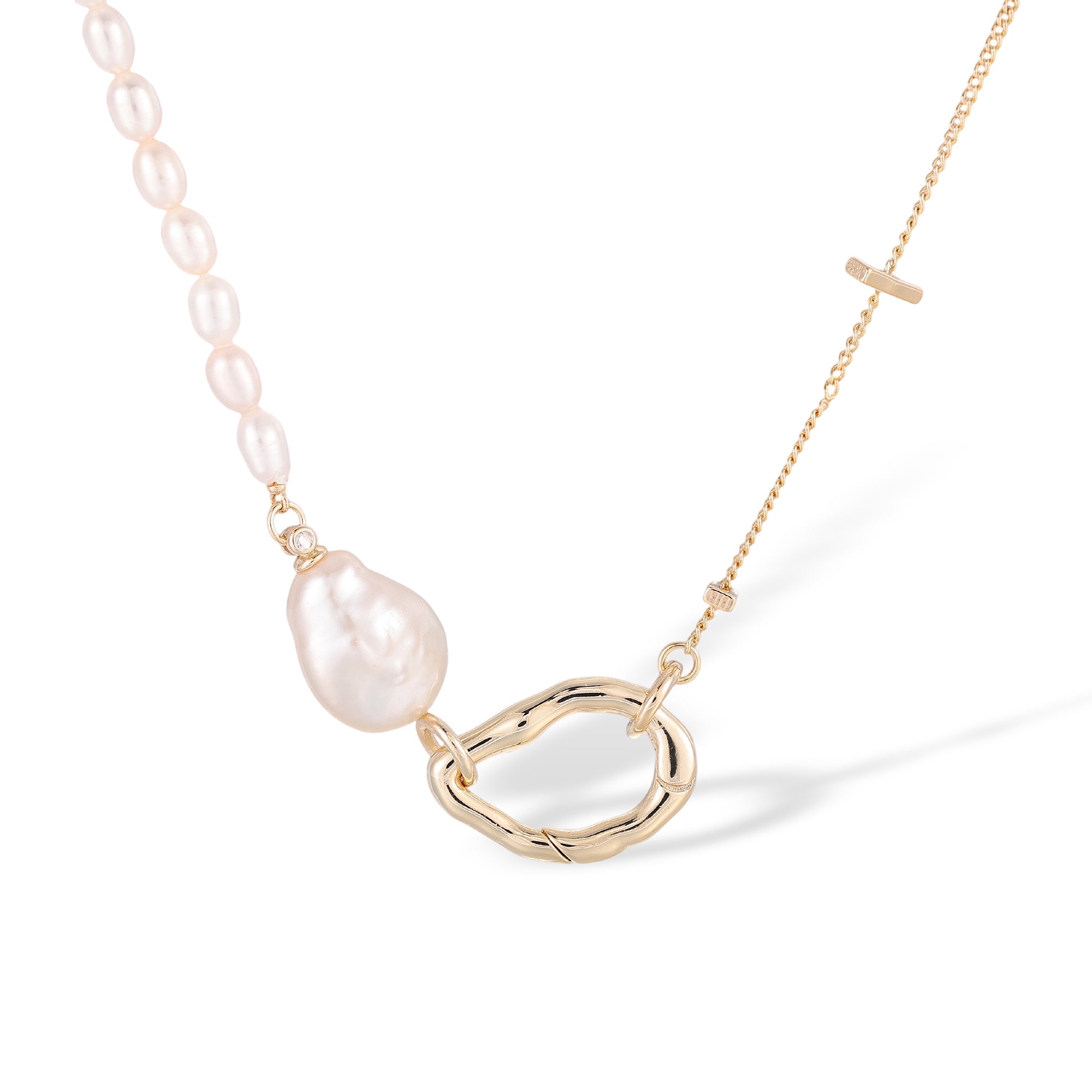 Wiglind White Baroque Pearl Choker Necklace