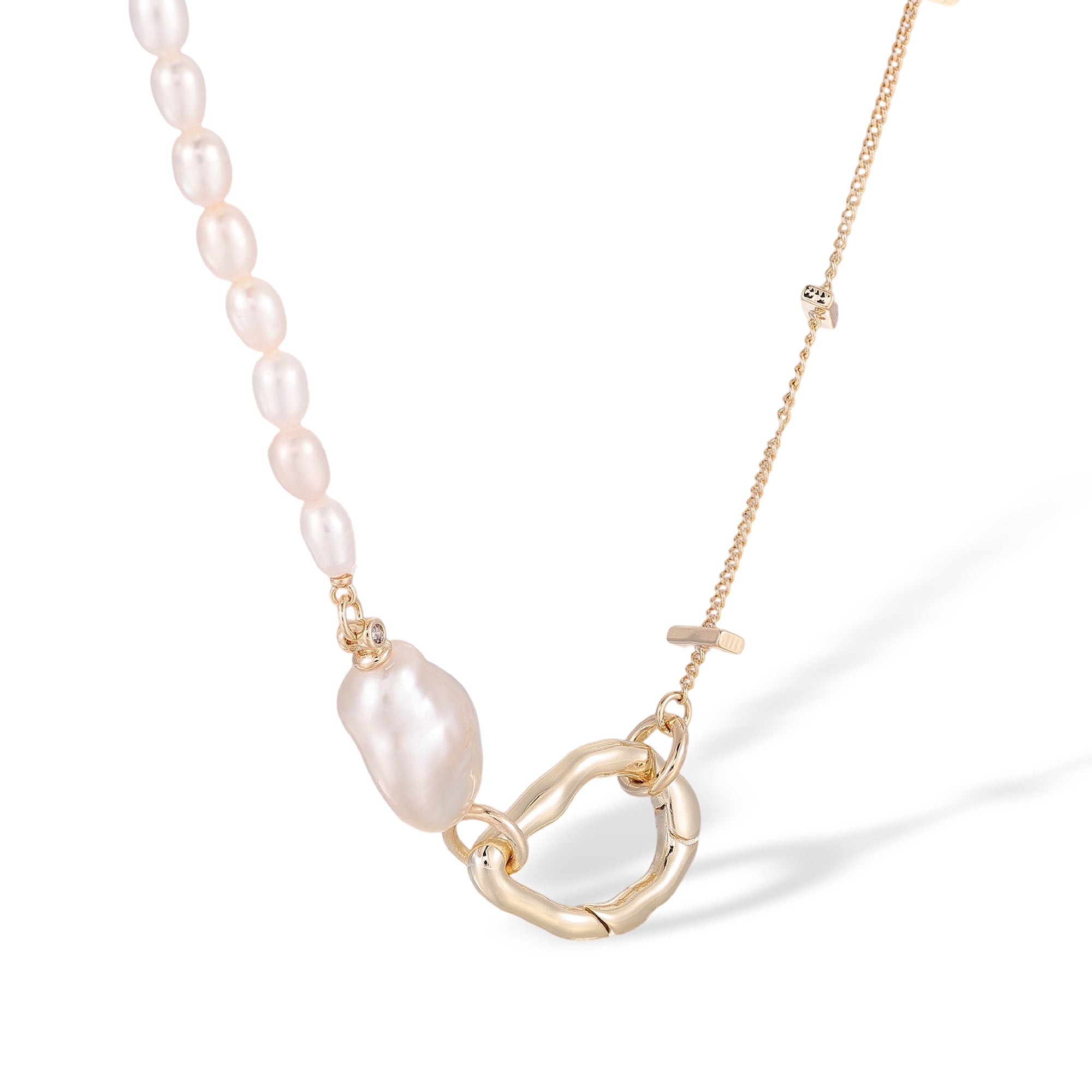 Wiglind White Baroque Pearl Choker Necklace