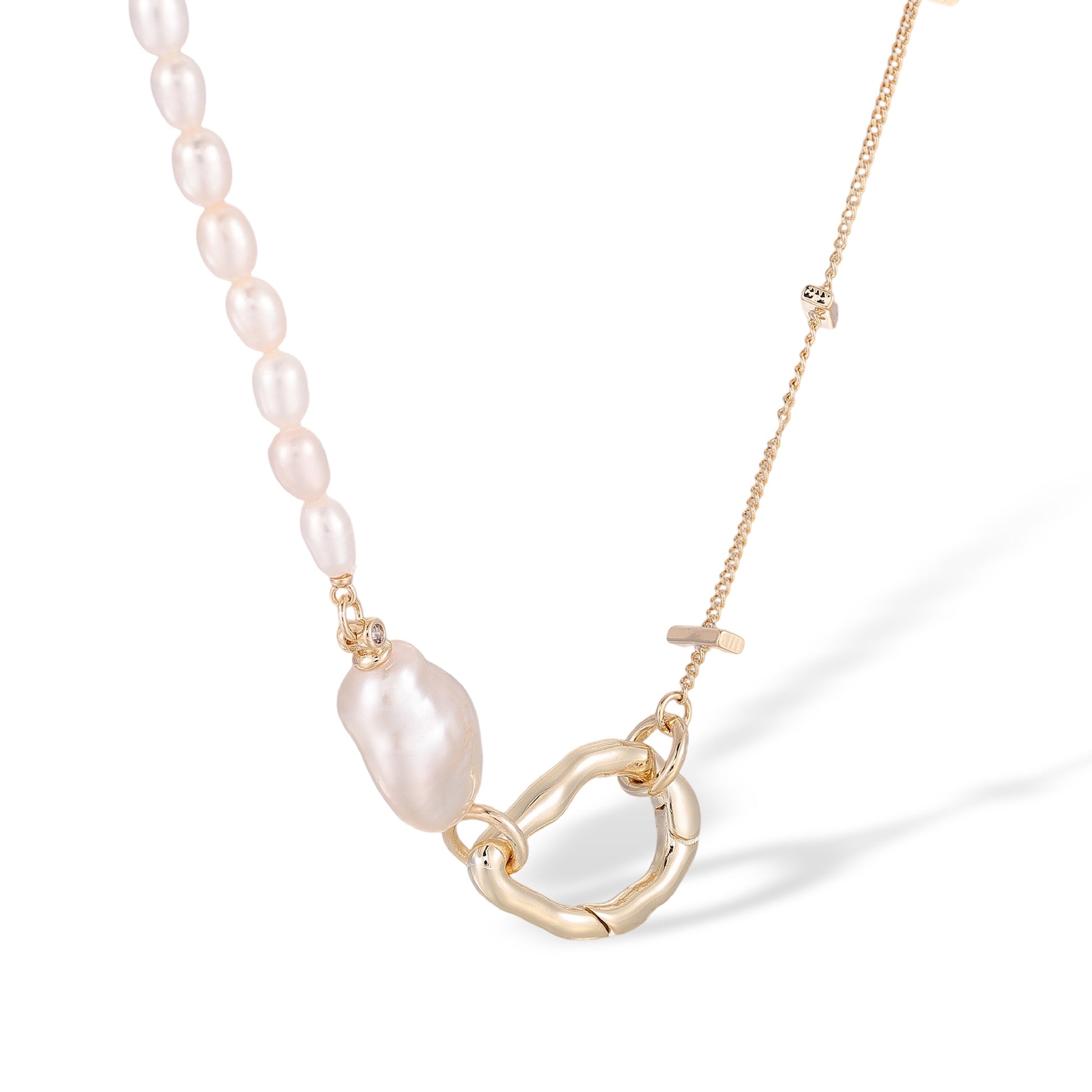 Wiglind White Baroque Pearl Choker Necklace