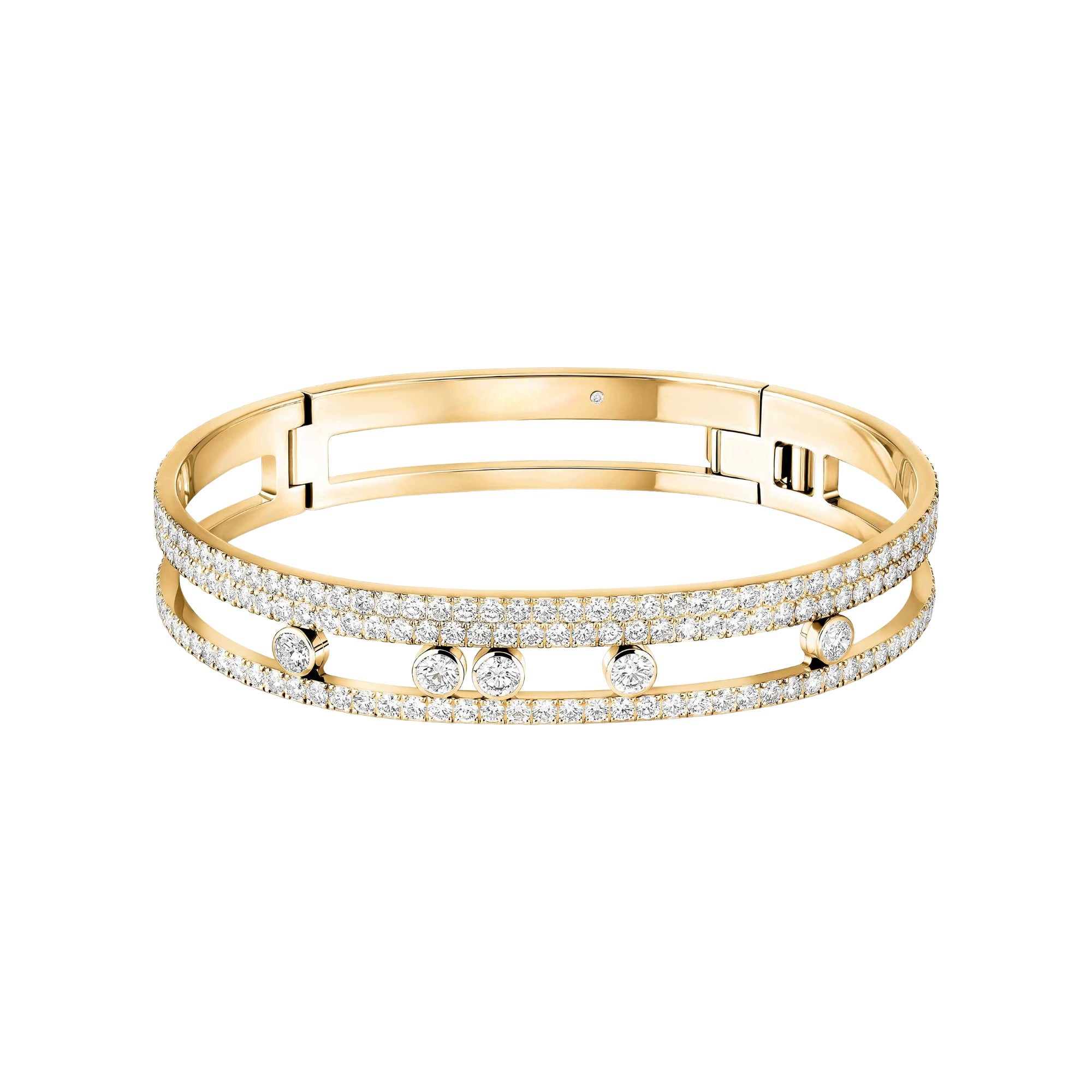 Zarah 14K Gold Move Round Bangle