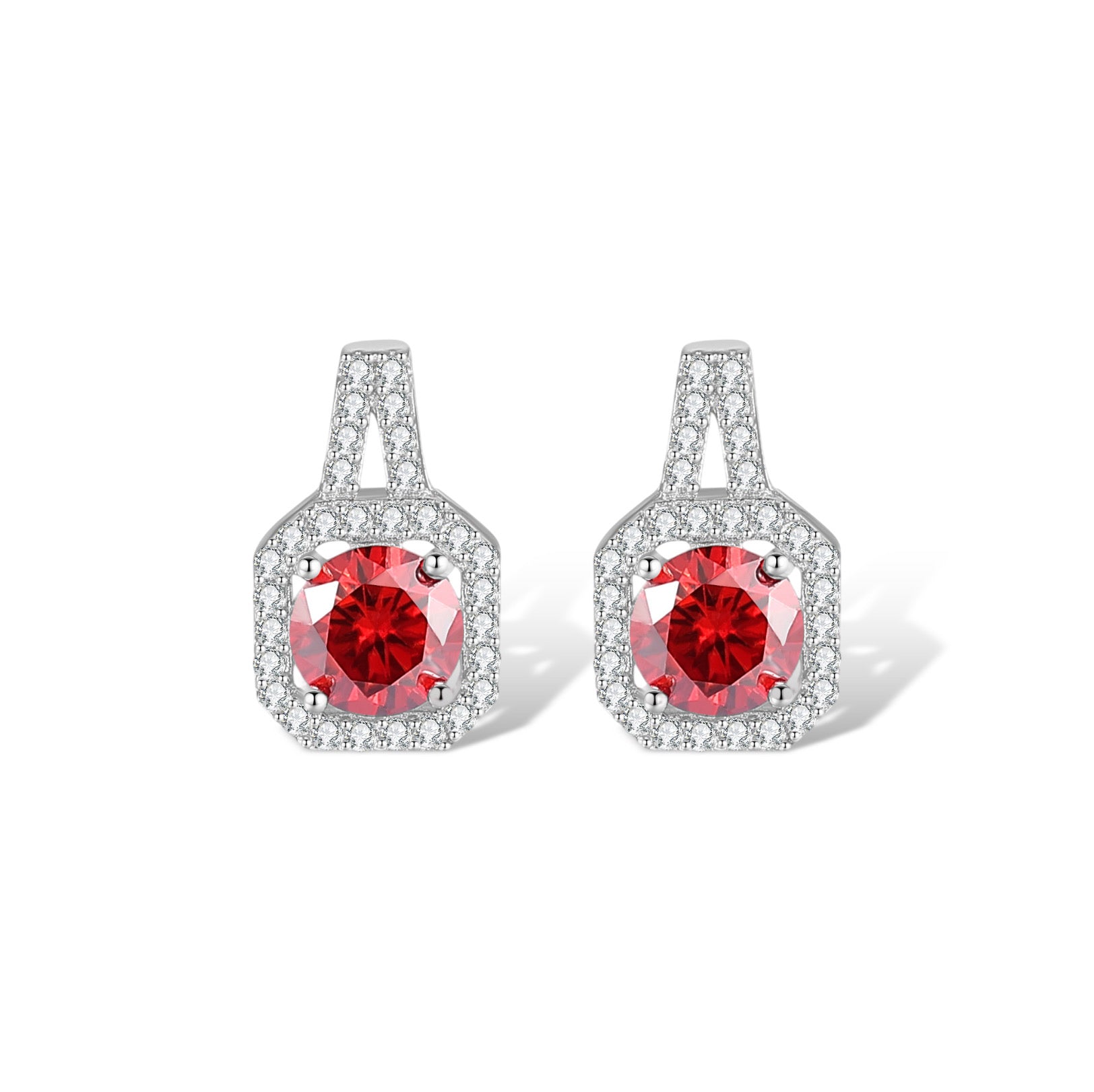 Zéphyrine Ruby Round Necklace Set