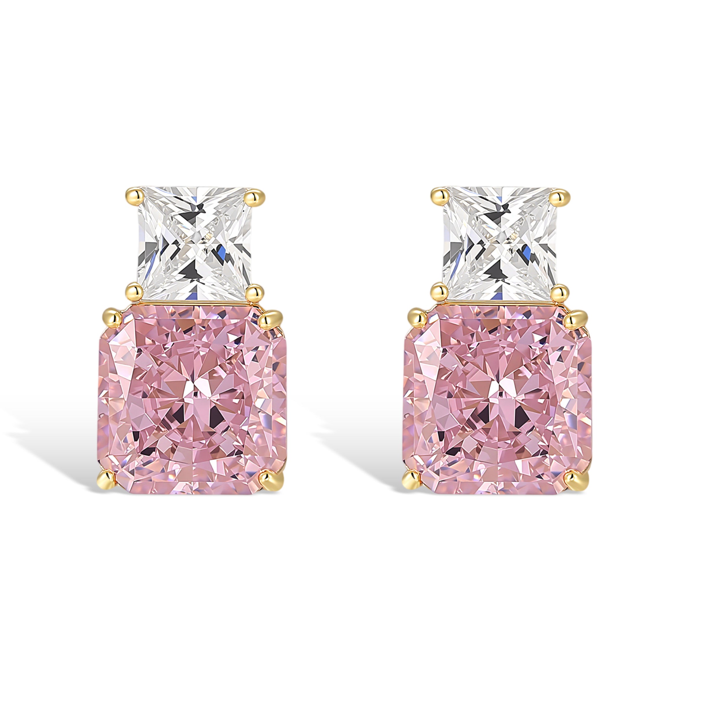 Geertje 14K Gold Triangular Stud Earrings – Lumer Aura